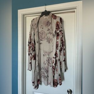 Maurices Beige Knit Cardigan